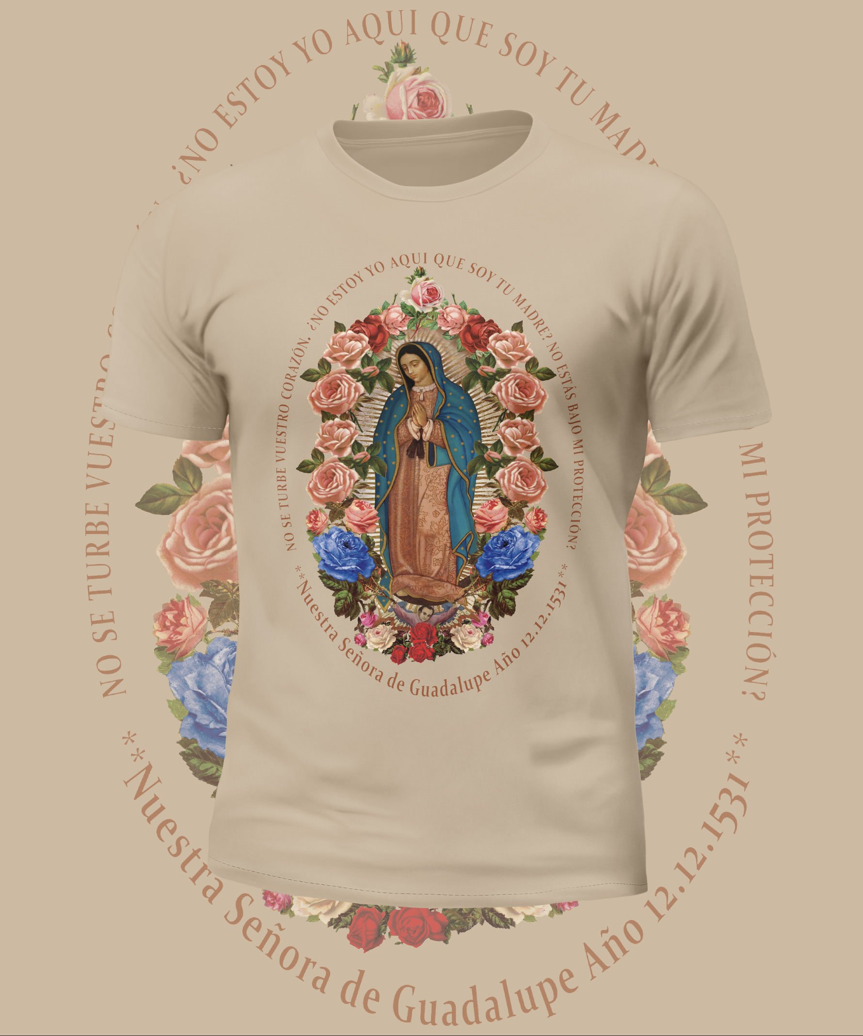 Virgin Mary Scripture Graphic Tee